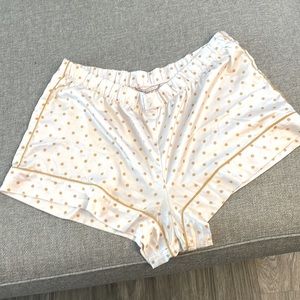 Sleep shorts. Victoria secret size xl. Pink and gold polka dot.